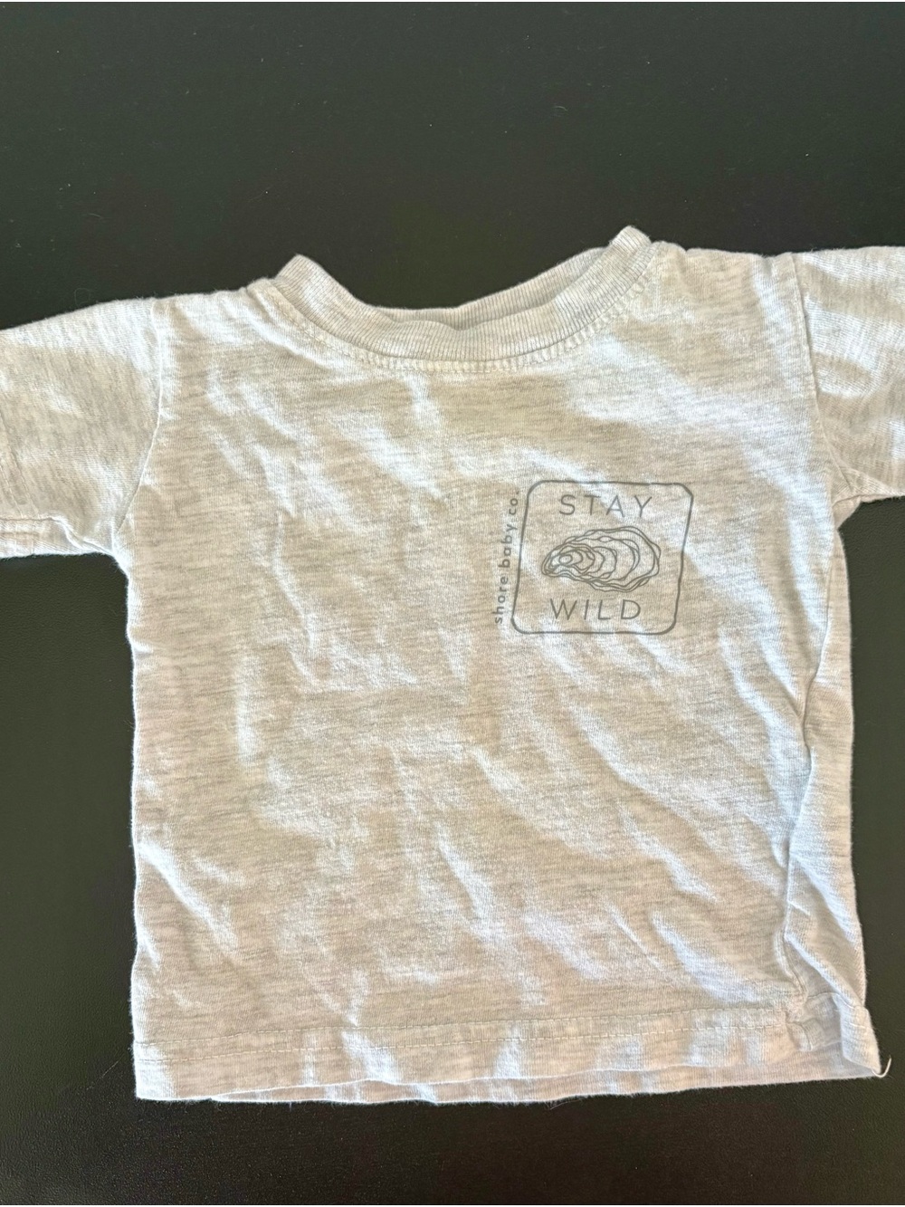 Kids Light Gray 'Stay Wild' Short Sleeve Tee